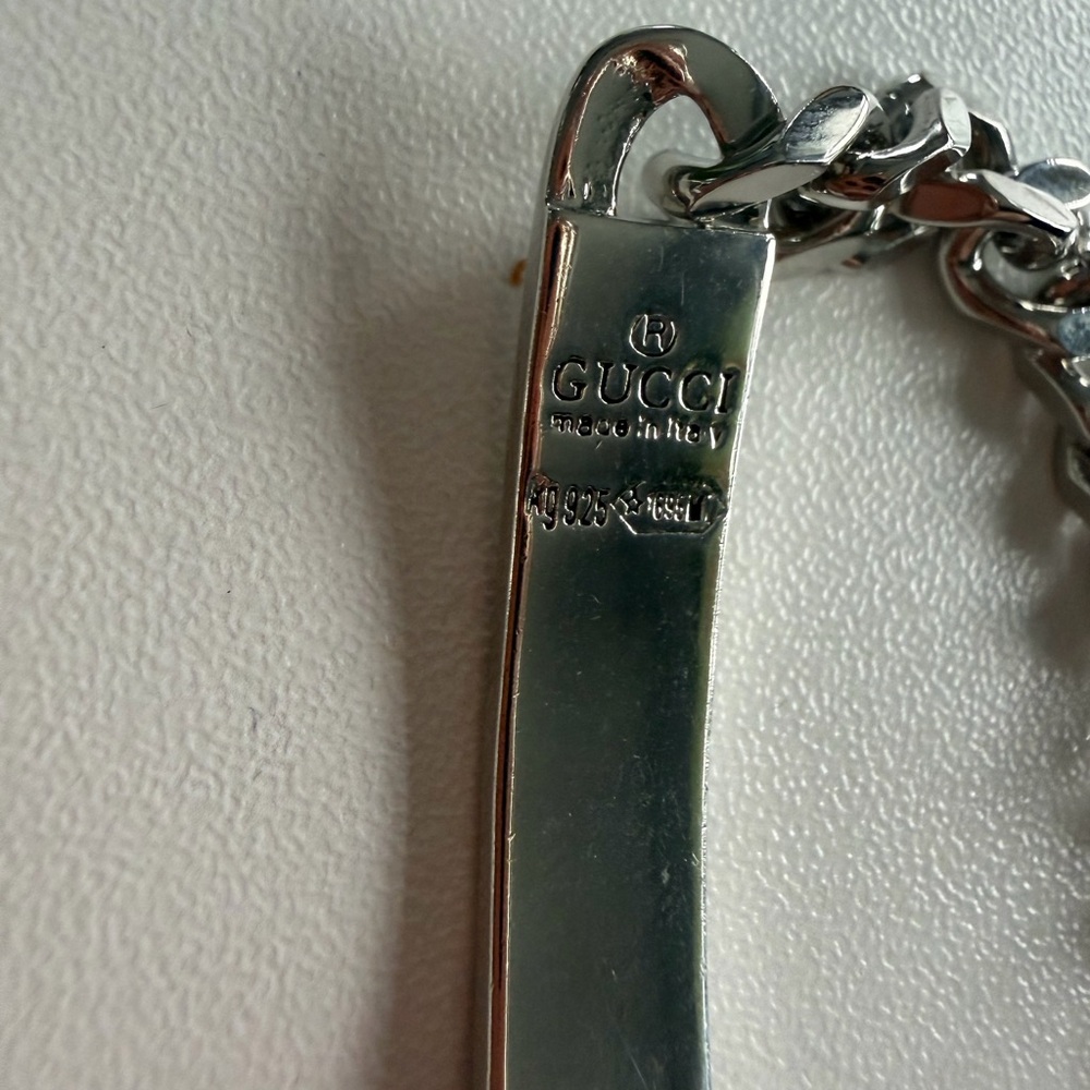 Gucci ghost Hamlet Skull ID chain bracelet - Picture 5 of 6